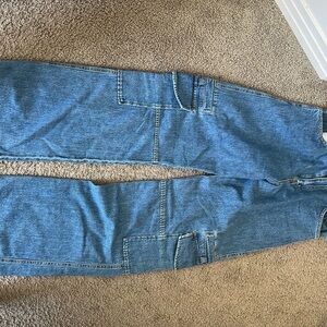 Zara Men's Light Blue Straight Cargo Jeans